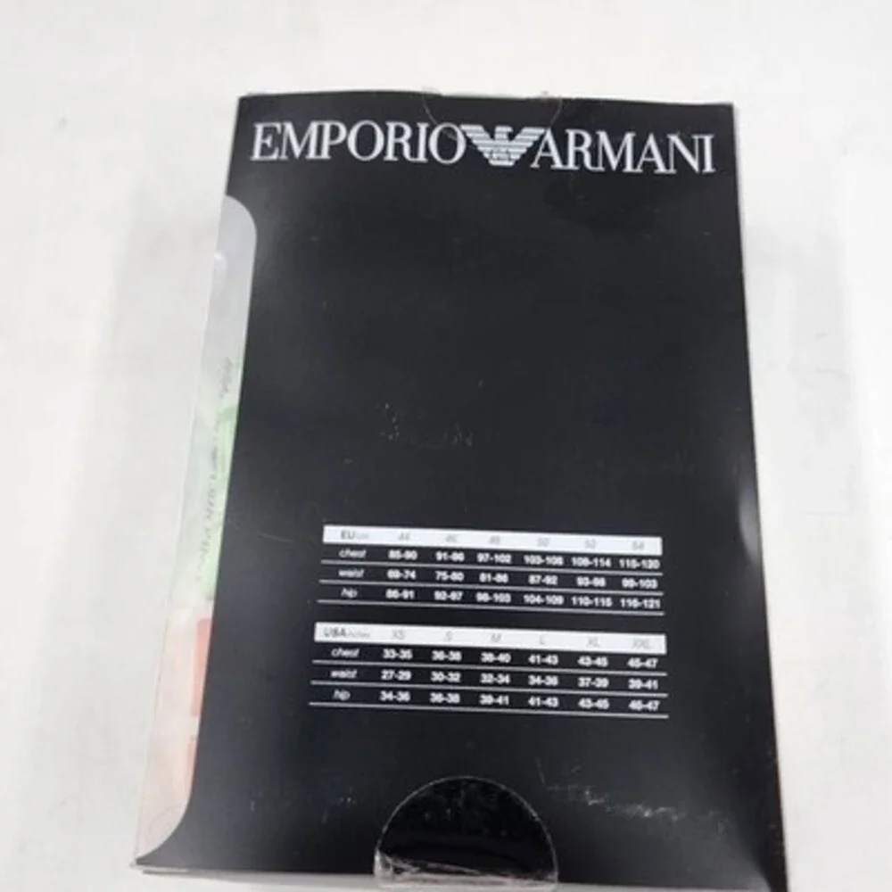 Emporio Armani Pack of 3 Soft Stretch Cotton Logo Trunks Men's XL Multicolor